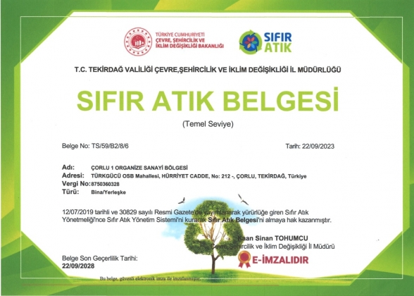 Çorlu 1 Organize Sanayi Bölgesi